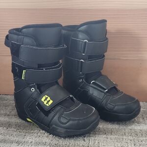 Kids Black and Yellow Adventure Boots